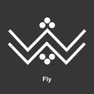 Fly Symbol - Berber Symbol, Amazigh Symbol, North African Amazigh Berber Symbols Meaning, Vector