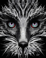 Obraz premium Digital fox