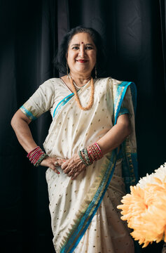 South Asian senior woman portrait