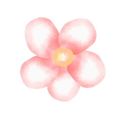 pink balloons isolated on white