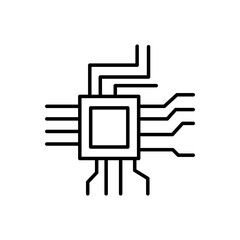 Computer chip icon