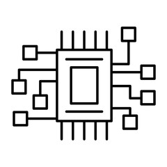 Computer chip icon