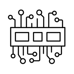 Computer chip icon