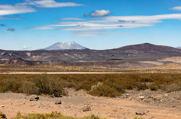 Landscape shot of the Argentinian Pampa in the Province Neuquén - Traveling South America