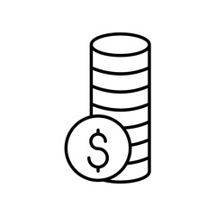 Coins stack icon