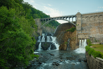 Fototapeta na wymiar View of New Croton Dam, Croton-on-Hudson, New York