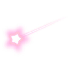 Sparkling star pink pastel gradient. Star effect colorful element. 