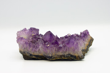 Beautiful amethyst crystal. Purple gemstone