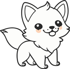 Obraz na płótnie Canvas Cute dog. Generative AI
