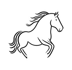Horse icon . Generative AI