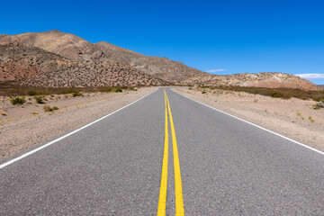 Traveling on the Ruta40 in the Province Mendoza in Argentina, South America