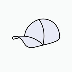 Hat Icon. Cap, Headwear Symbol - Vector Logo Template. 