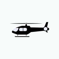 Helicopter Icon. Transportation, Logistic Support. Aviation Element Symbol - Vector Logo Template.   