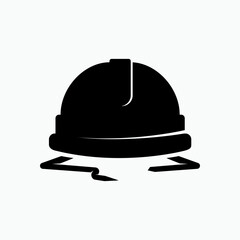 Helmet Icon. Safety Equipment Symbol - Vector