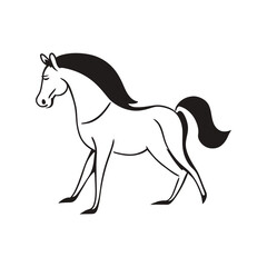 Obraz premium Horse icon . Generative AI