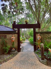 Naklejka premium garden entrance