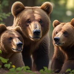 brown bear in the forest