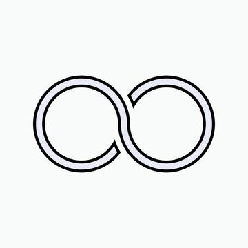  Infinity Icon. Unlimited, Forever. Continuity Symbol - Vector. reen Bean Icon. Seed, Nut. Bean Symbol
