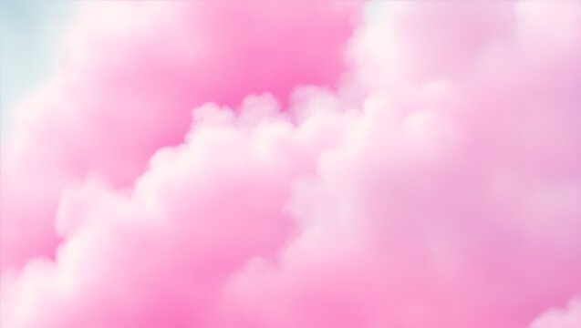 Sweet soft cotton candy background, fluffy pink pastel candyfloss texture, abstract blurred dessert, generative ai