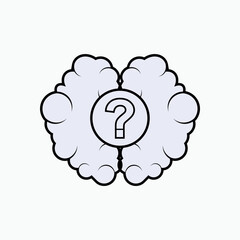 Interrogation Icon. Question and Answer Symbol - Vector.      