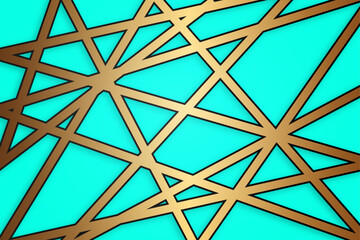 Abstract luxury black and golden lines on blue background. Luxury premium gold lines background.