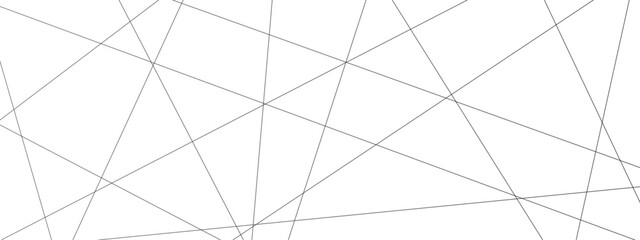 Abstract black and white liens with many squares and triangles shape on white background. Abstract geometric lines background. Vector illustration.