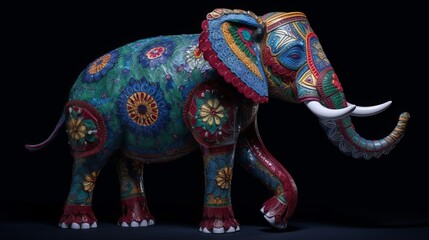 Obraz premium Ornate Beautiful Elephant