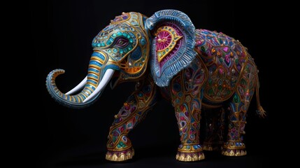 Ornate Beautiful Elephant