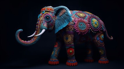 Obraz premium Ornate Beautiful Elephant