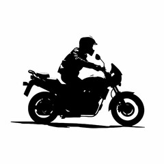 Fototapeta premium Biker Illustration. Generative AI