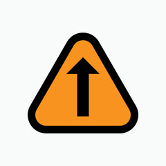 Mandatory Directional Signs - Vector.    