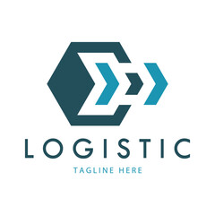 logistics logo icon illustration vector design  distribution symbol  delivery of goods  economy  finance