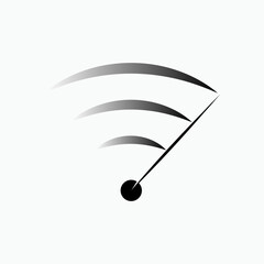 Maximum Speed Icon. Indicator, Speedometer Symbol.    