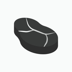 Meat Icon. Flesh Symbol - Vector.   