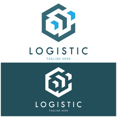 logistics logo icon illustration vector design  distribution symbol  delivery of goods  economy  finance