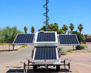 Portable Solar Charging Panels On Wheels