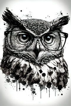 Wise Owl tattoo design