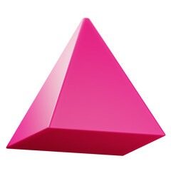 3d square pyramid shape illustration