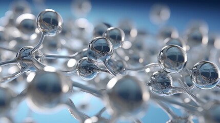 bubbles transparent gel with bubbles texture ultra clear rendering of molecular structure in glass texture focus composition. generative AI