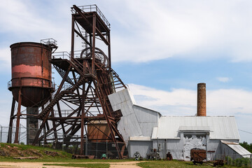 Fototapeta na wymiar Pioneer Mine in Ely Minnesota
