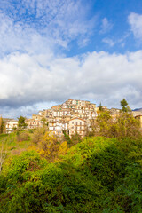 Fototapeta na wymiar View of Turania in the province of Rieti. Italy.