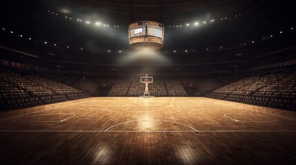 Basketball Court - obrazy, fototapety, plakaty