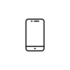 Mobile icon design with white background stock illustration