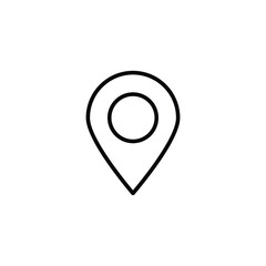 Location icon design with white background stock illustration