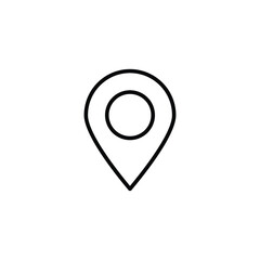 Location icon design with white background stock illustration