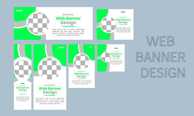 Formal creative web banner set 