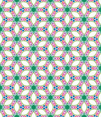 Multi color seamless abstract pattern. Background and backdrop. Multi Colored. Colorful ornamental design. Colored mosaic ornaments. Vector graphic illustration. EPS10.