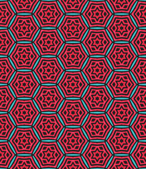 Multi color seamless abstract pattern. Background and backdrop. Multi Colored. Colorful ornamental design. Colored mosaic ornaments. Vector graphic illustration. EPS10.