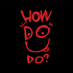 How do you do t-shirt design with hand drawn smile 