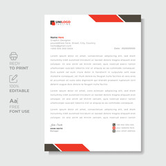 corporate modern letterhead design template. creative modern letterhead design template for your project. letterhead, letter head, Business letterhead design.